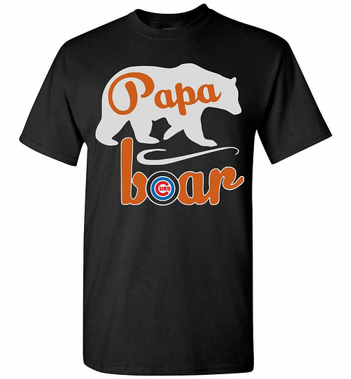 Inktee Store - Chicago Cubs Papa Bear Men'S T-Shirt Image