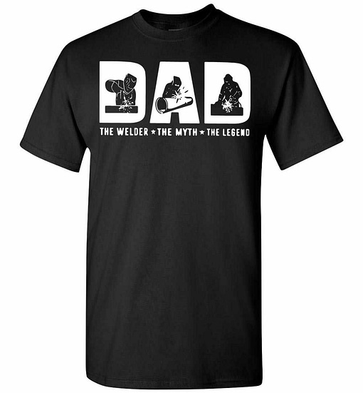 Inktee Store - Dad The Welder The Myth The Legend Men'S T-Shirt Image