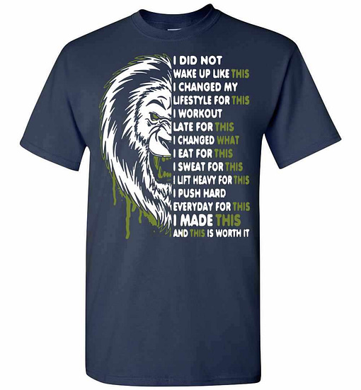 Inktee Store - Badass Lion I Did Not Wake Up Like This I Changed My For Men'S T-Shirt Image