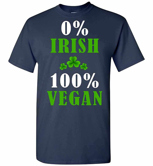 Inktee Store - 0% Irish 100% Vegan St Patricks Day Family Men'S T-Shirt Image