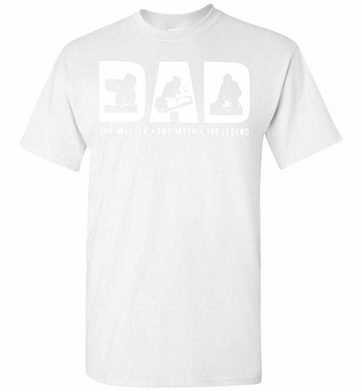 Inktee Store - Dad The Welder The Myth The Legend Men'S T-Shirt Image