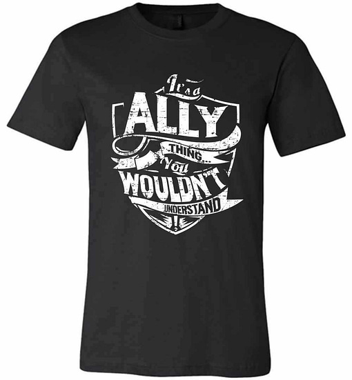 Inktee Store - It'S A Ally Thing You Wouldn'T Understand Premium T-Shirt Image