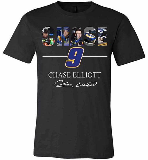Inktee Store - Chase Elliott Signature Premium T-Shirt Image