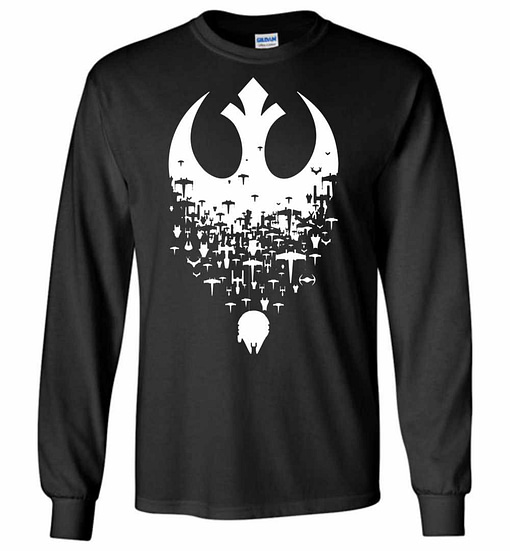 Inktee Store - Star War The Resistance Logo Long Sleeve T-Shirt Image