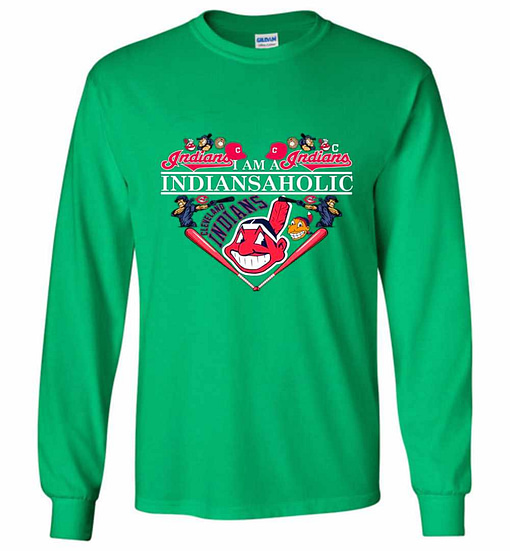 Inktee Store - I'M A Cleveland Indians Aholic Long Sleeve T-Shirt Image