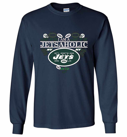 Inktee Store - I'M A Jets Aholic Long Sleeve T-Shirt Image