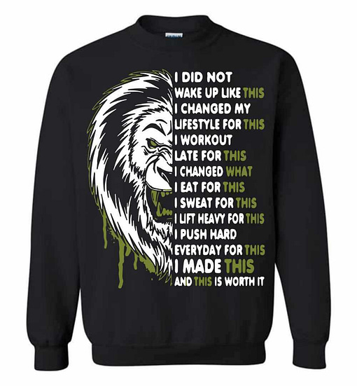 Inktee Store - Badass Lion I Did Not Wake Up Like This I Changed My For Sweatshirt Image