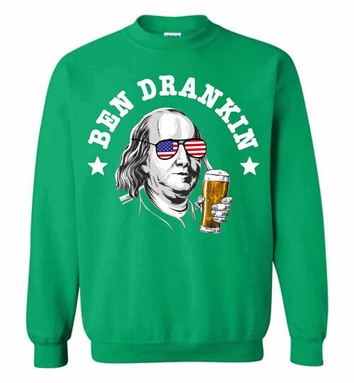 Inktee Store - Ben Drankin 4Th Of July Benjamin Franklin Sweatshirt Image