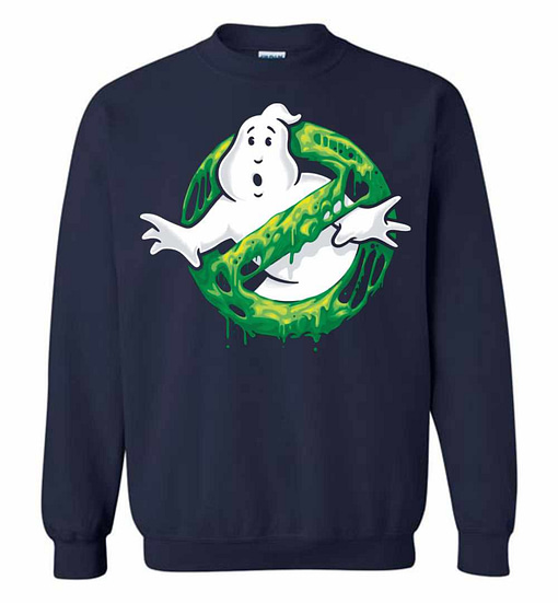 Inktee Store - Ghostbusters Classic Slim Ghost Logo Graphic Funny Gift Sweatshirt Image