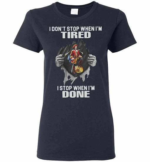 Inktee Store - Captain Morgan I Don'T Stop When I'M Tired Women'S T-Shirt Image