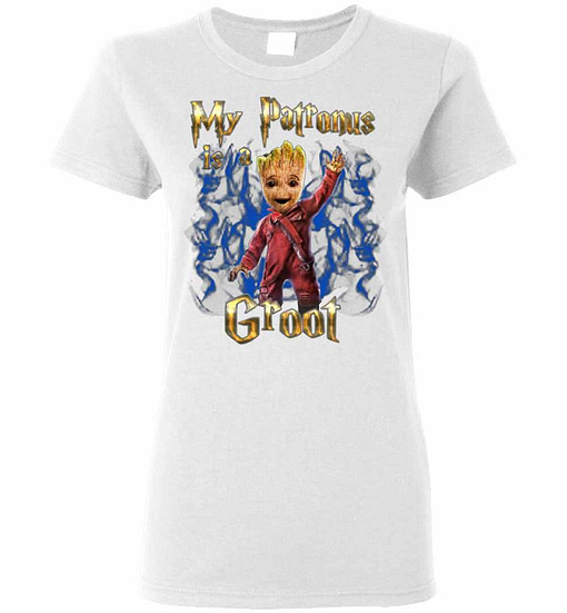 Inktee Store - My Patronus Is A Groot Harry Potter Groot Women'S T-Shirt Image