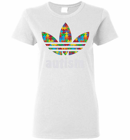 Inktee Store - Autism Awareness With Adidas Style Women'S T-Shirt Image