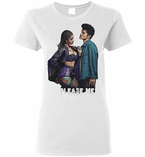 Inktee Store - Cardi B And Bruno Mars Please Me Women'S T-Shirt Image