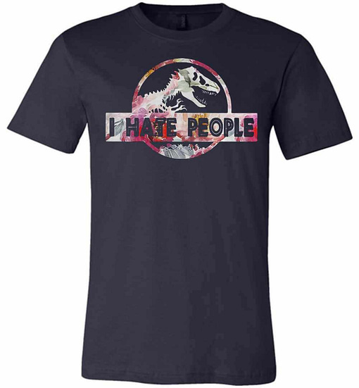 Inktee Store - Dinosaurs I Hate People Premium T-Shirt Image