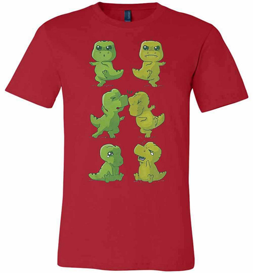 Inktee Store - Dinosaurs T-Rex Fusion Dance Premium T-Shirt Image