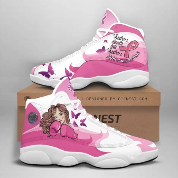 Breast Cancer Awareness Custom No30 Air Jordan 13 Shoes