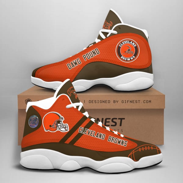Cleveland Browns Custom No33 Air Jordan Shoes
