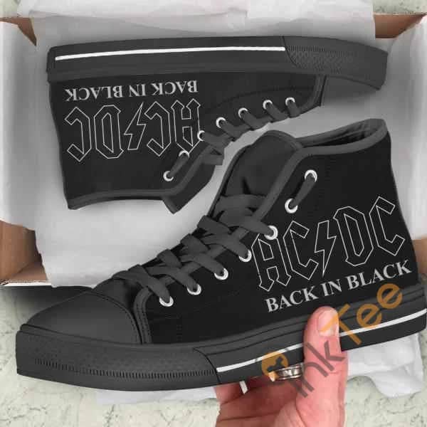 Acdc Back In Black Amazon Best Seller Sku 1208 High Top Shoes