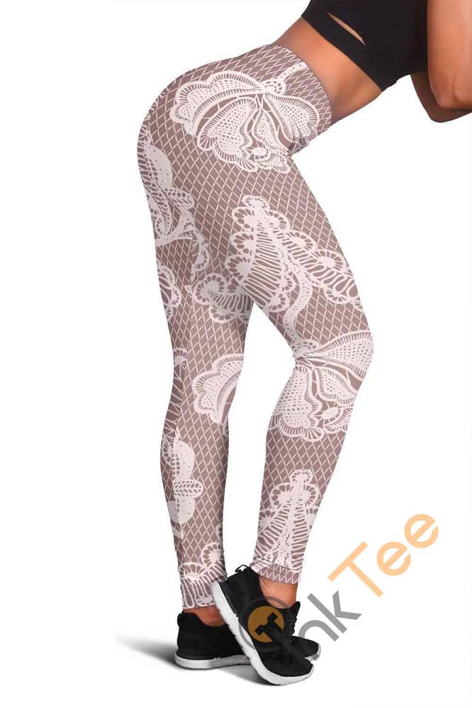 All Over Lace 3D All Over Print For Yoga Fitness Women's Leggings