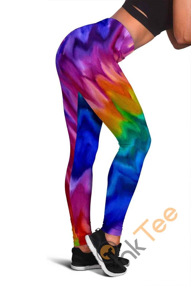 Rainbow 3D All Over Print For Yoga Fitness Women's Leggings