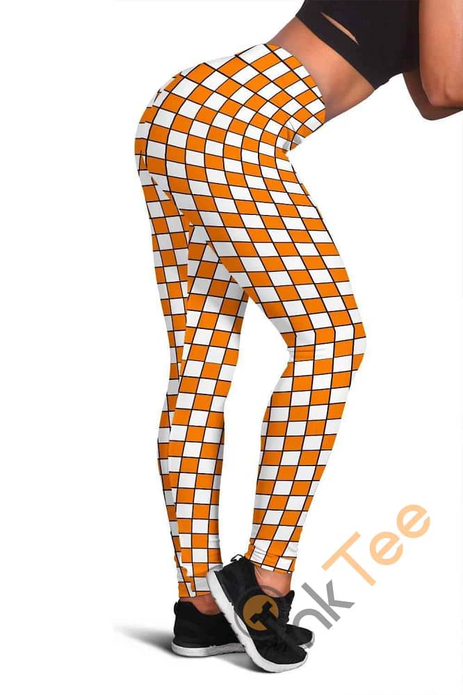Tennessee Volunteers Fan Inspired 3D All Over Print For Yoga Fitness Checkers Women's Leggings