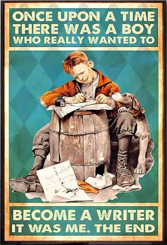 A Boy Who Really Wanted To Become Writer Poster