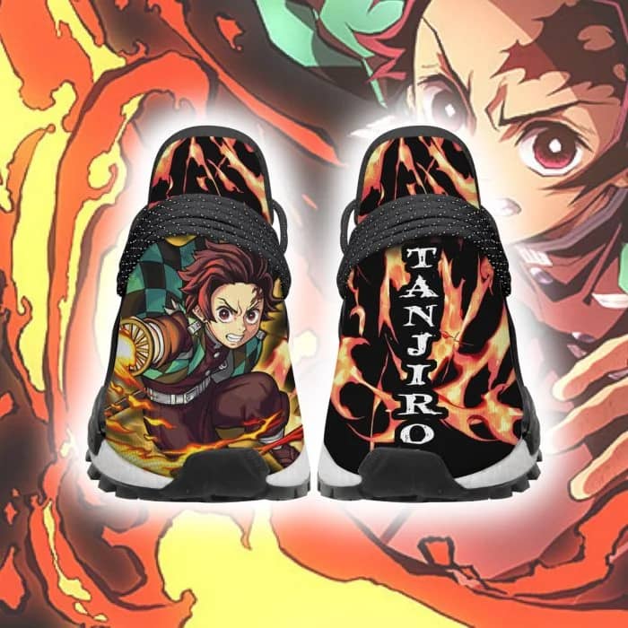 Demon Slayer Tanjiro Fire Breathing Anime Custom NMD Human Shoes