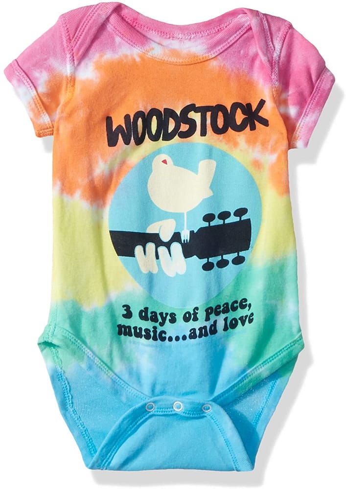 Unisex-baby Woodstock Banded Short Sleeve Onesie