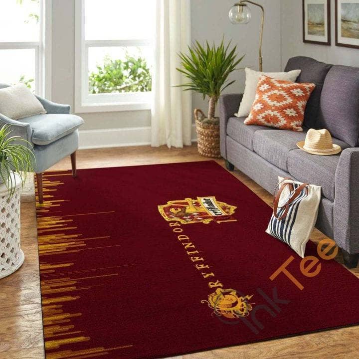 Gryffindor Harry Potter Logo Living Room Carpet Floor Decor Beautiful Gift For Potter's Fan Rug