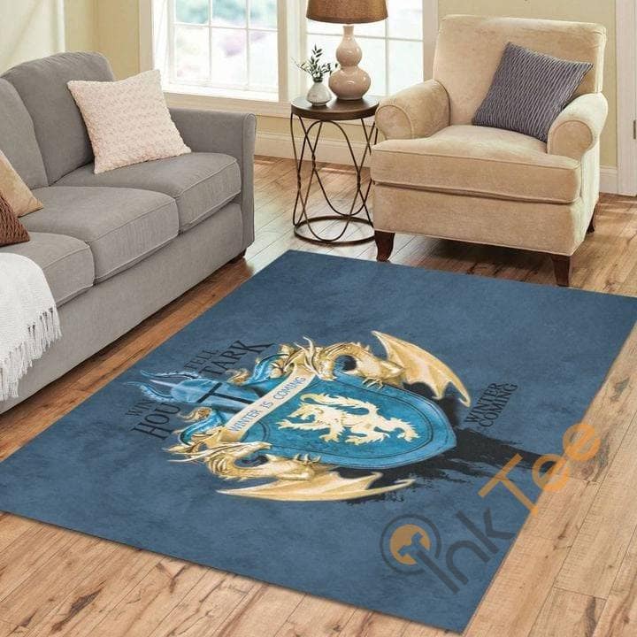 Harry Potter Emblem Winter Is Coming Living Room Carpet Floor Decor Gift For Potter's Fan Rug