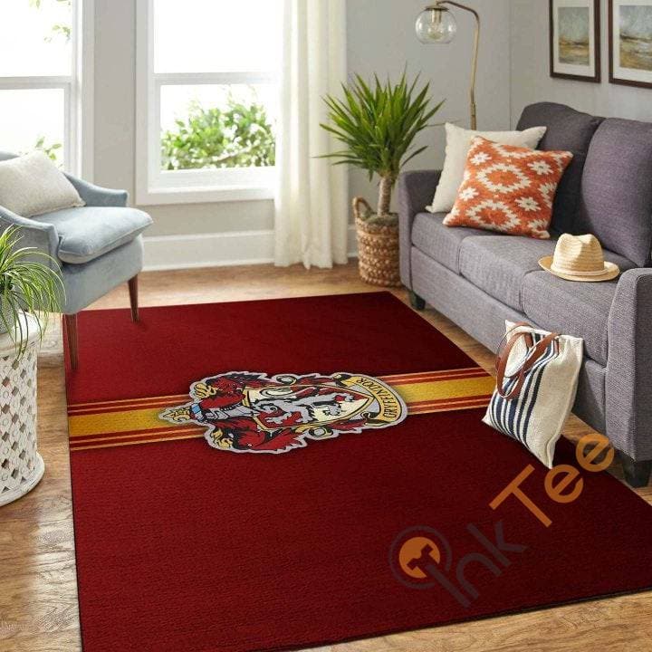 Original Gryffindor Logo Living Room Carpet Floor Decor Beautiful Gift For Harry Potter's Fan Potter Rug