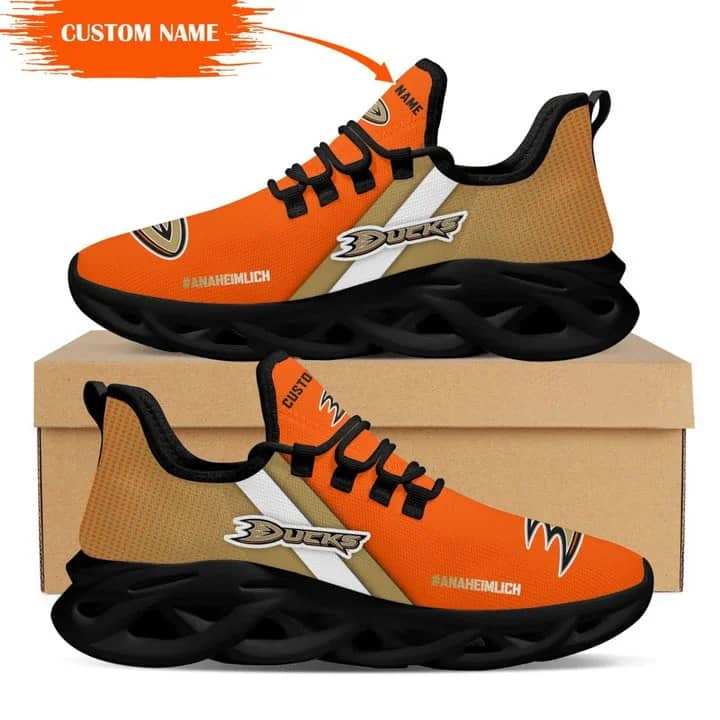 Nhl Anaheim Ducks Style 2 Amazon Custom Name Max Soul Shoes