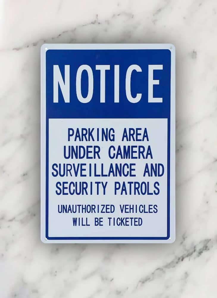 Notice Safety Metal Sign