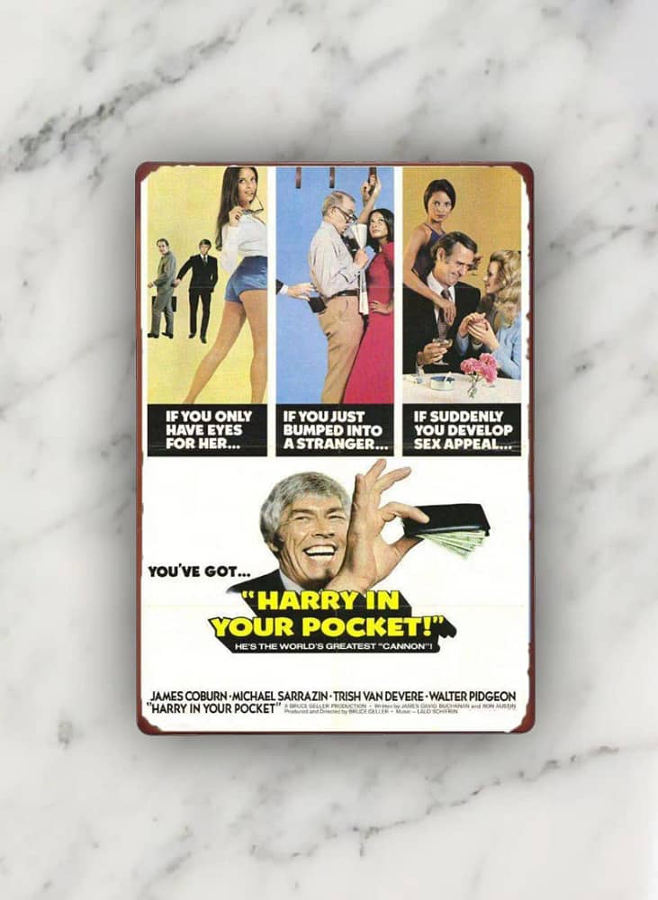 Harry In Your Pocket Movies Metal Sign