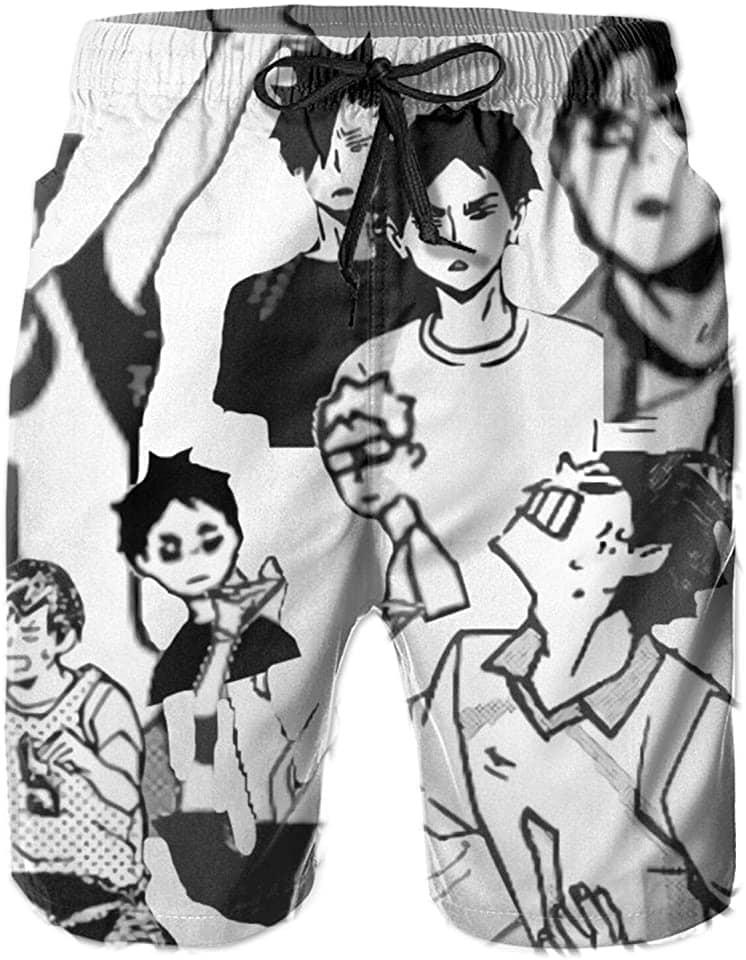 Haikyuu!! Swim Trunks Anime Printed Quick Dry Sku 35 Shorts