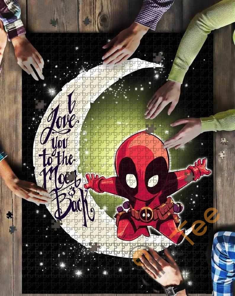 Deadpool Love To The Moon Kid Toys Jigsaw Puzzle