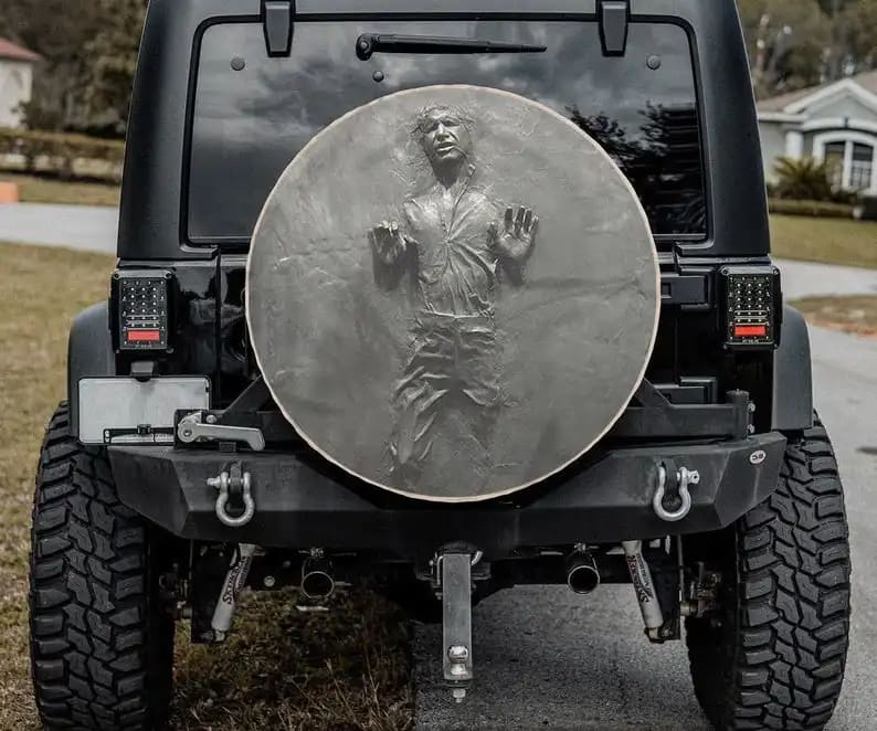 Scary Art Personalized Tire Cover