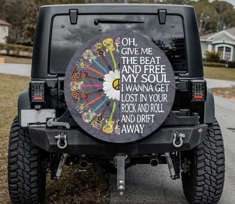 Give Me The Beat Custom Tire Cover