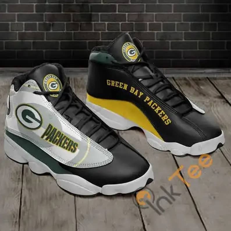 Green Bay Packers 13 Personalized Air Jordan Shoes