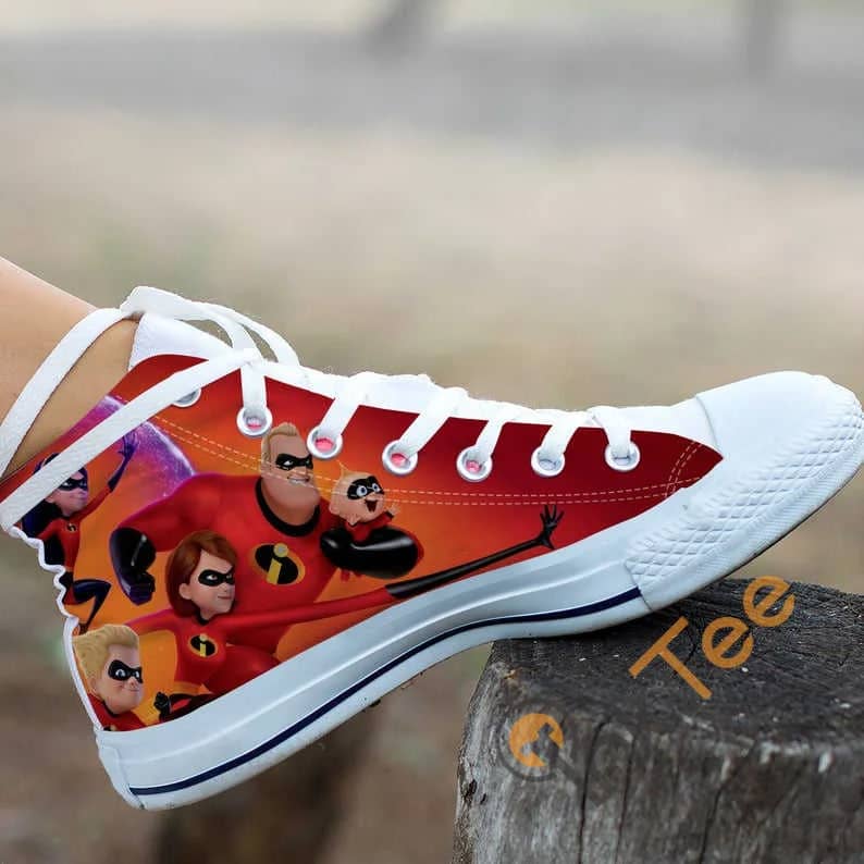 Incredibles Superhero Custom Disney Movie No 305 High Top Shoes