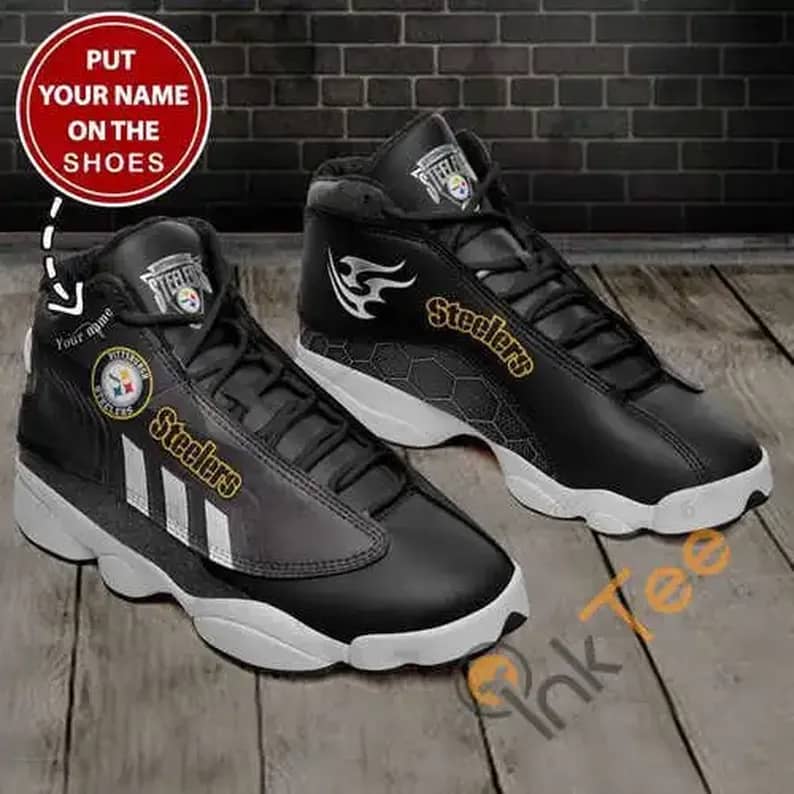 Pittsburgh Steelers 13 Personalized Air Jordan Shoes