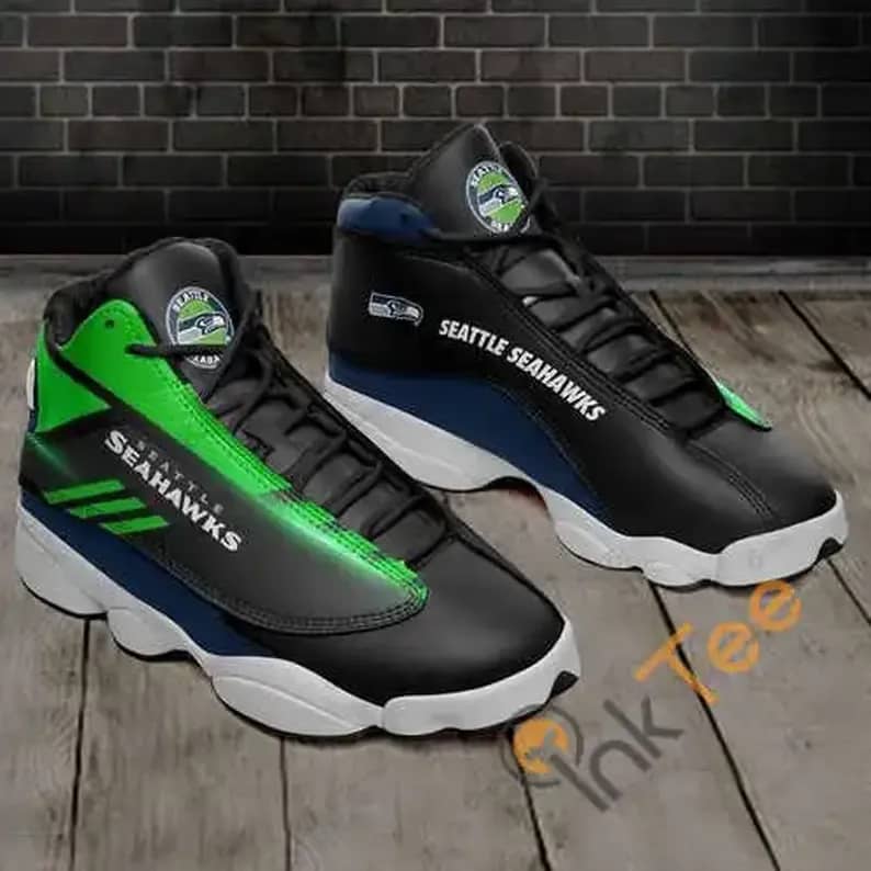 Seattle Seahawks 13 Personalized Air Jordan Shoes
