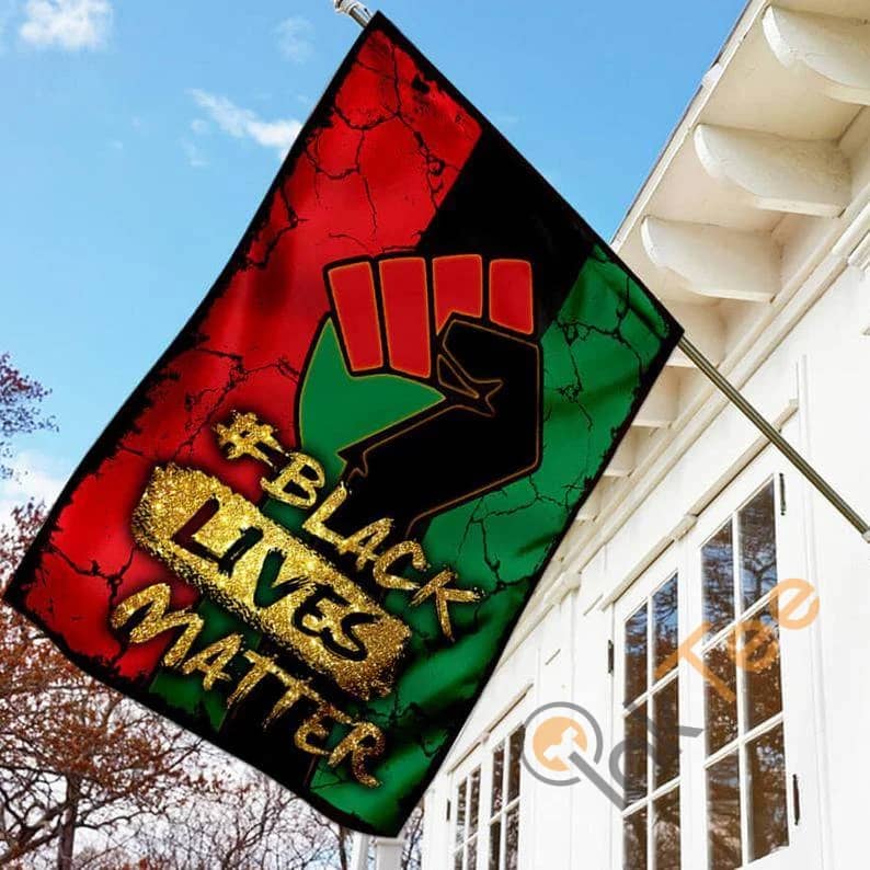 Juneteenth Black Lives Matter Pride Love My Skin African American Justice Freedom Outdoor Decor House Flag