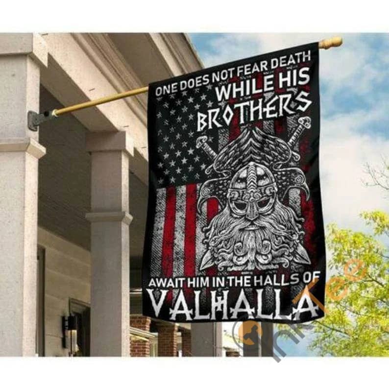 Viking While His Brothers Await In The Halls Of Valhalla Sku 0317 House Flag