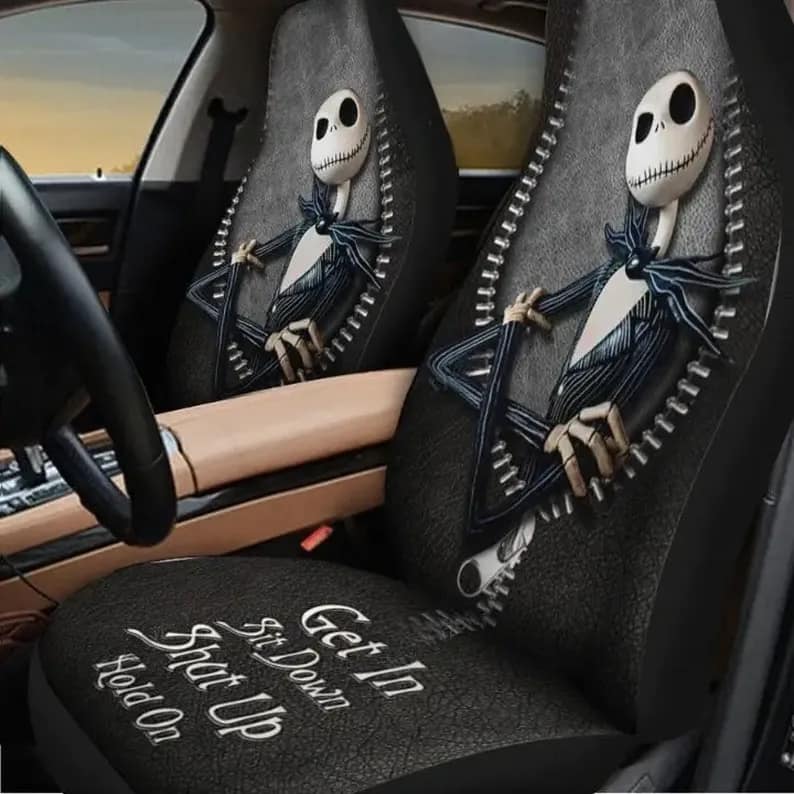 Jack Skellington Nightmare Get In Sit Down Shut Up Hold On Car Seat Covers