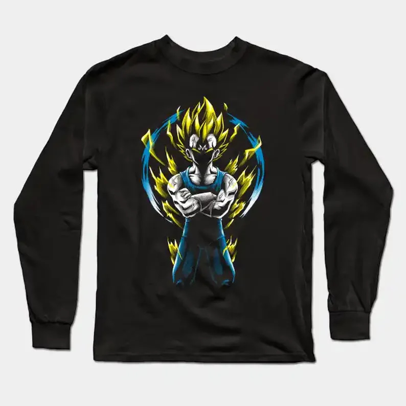 Majin Warrior Gift Idea For Fans Anime Dragon Ball Long Sleeve T-Shirt