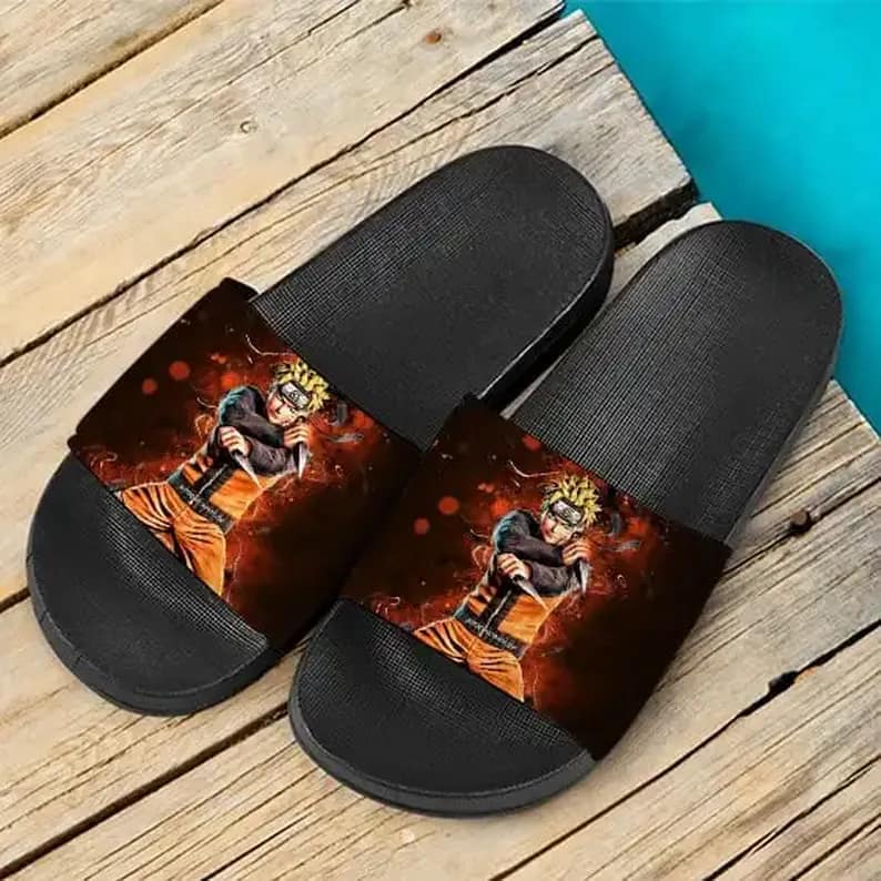 Naruto Uzumaki Nine Tails Jinchuriki Slide Sandals