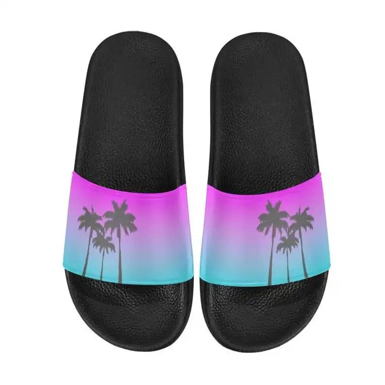 Retro Pastel Slide Sandals