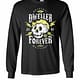 Inktee Store - Dweller Forever Original Wasteland Vault Est. 2161 Fallout Long Sleeve T-Shirt Image