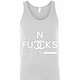 Inktee Store - No Fcks Givenchy Tank Top Image